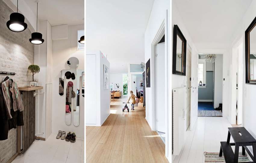 Design del corridoio nell'appartamento: una foto di interni moderni