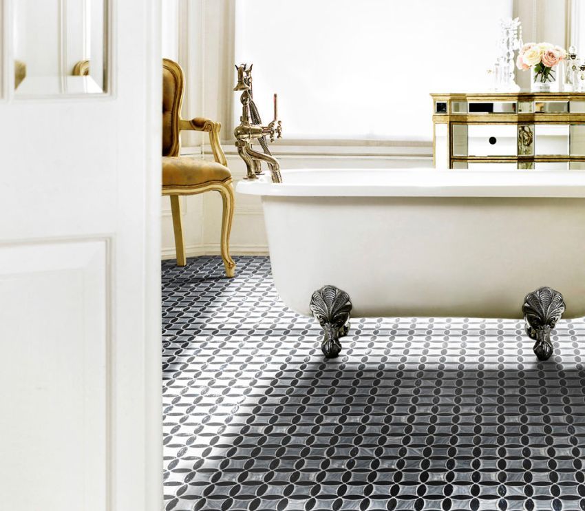 Mosaico per il bagno: varietà, scelte di design e styling