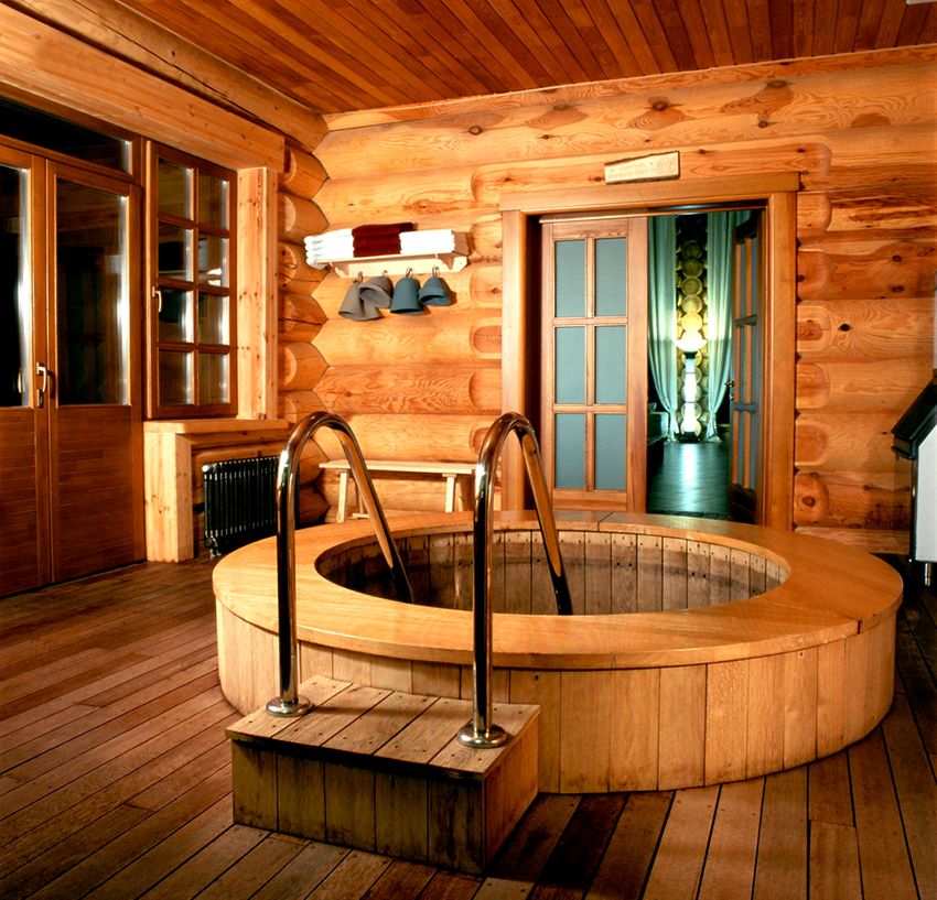 Stabilimento balneare con piscina: un progetto di un fantastico complesso sauna per il relax