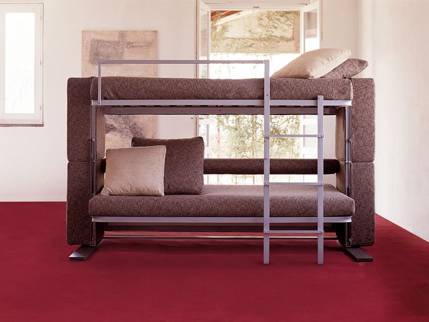 Letto a castello con divano: comfort e ottimizzazione dello spazio
