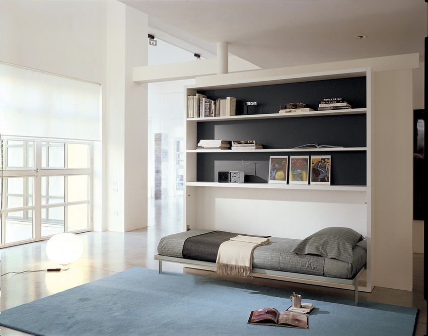 Trasformare il letto per l'appartamento di piccole dimensioni: selezioniamo l'opzione conveniente