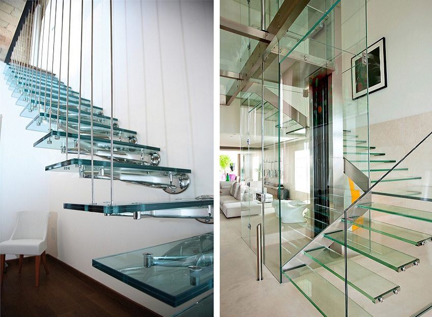 Scale al secondo piano su una struttura metallica: bellezza, eleganza, facilità di installazione