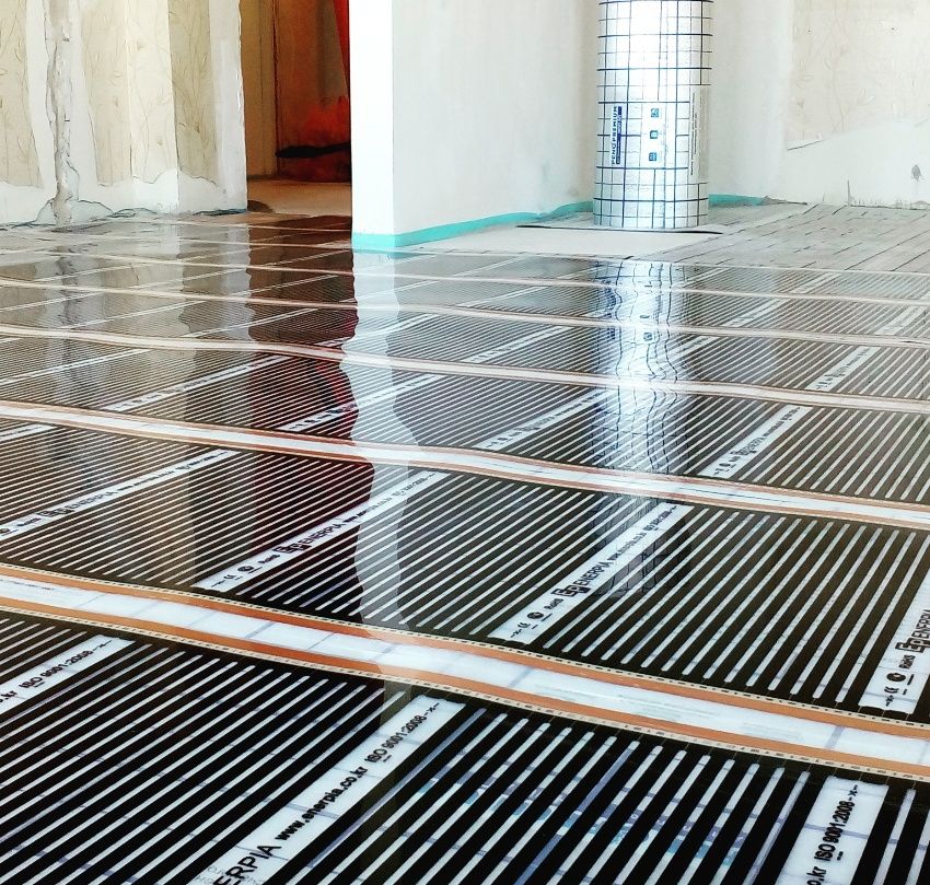 Riscaldamento a pavimento a film ad infrarossi: revisione di modelli e sottigliezze di installazione