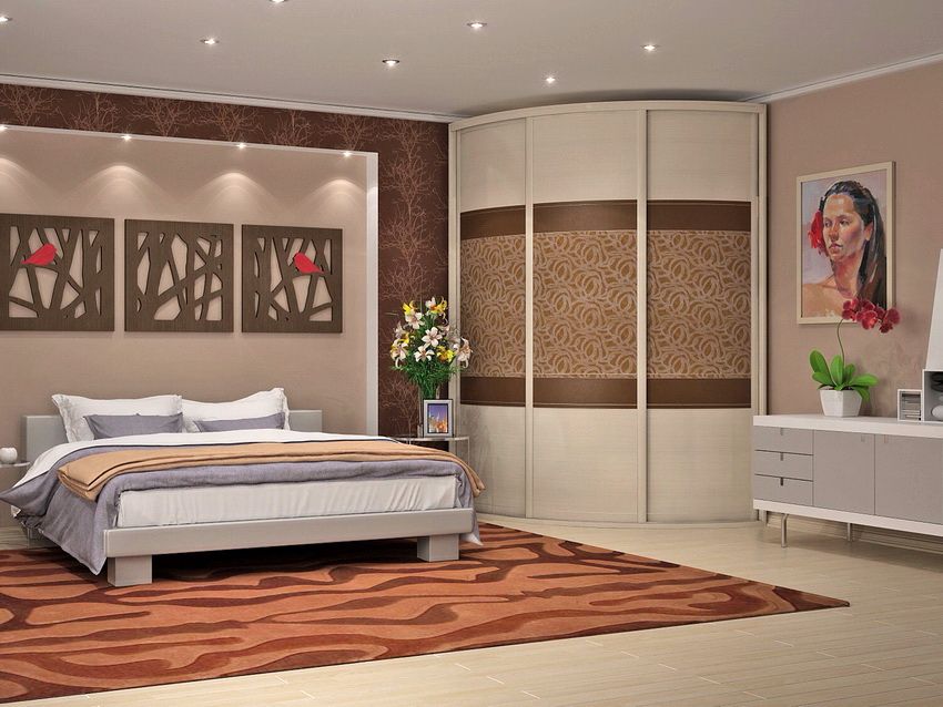 Armadio ad angolo nella camera da letto: un elemento stanza spazioso e multifunzionale